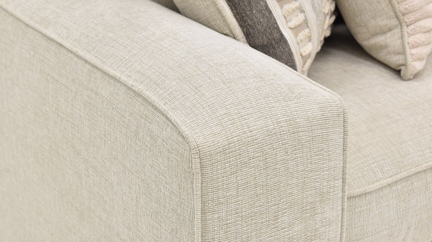 View of the Persia 3 Piece Sectional in Off White by Albany Industries | Home Furniture Plus Bedding