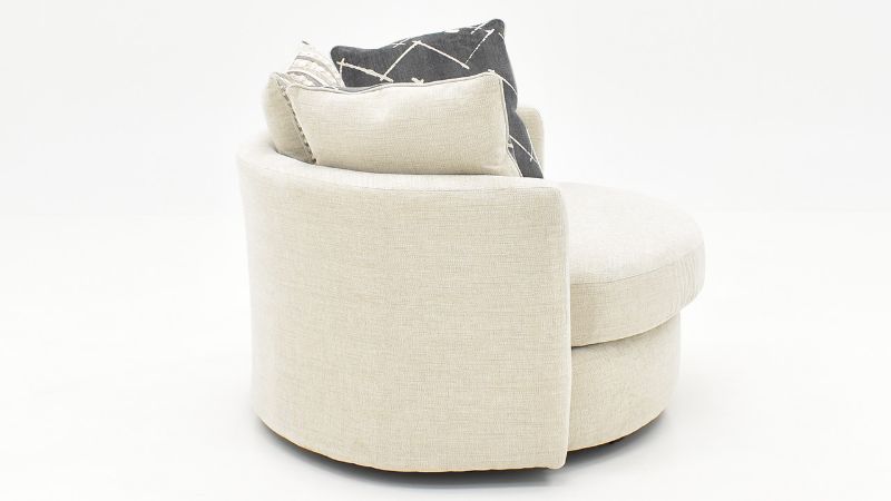 Picture of Persia Swivel Chair - Off White