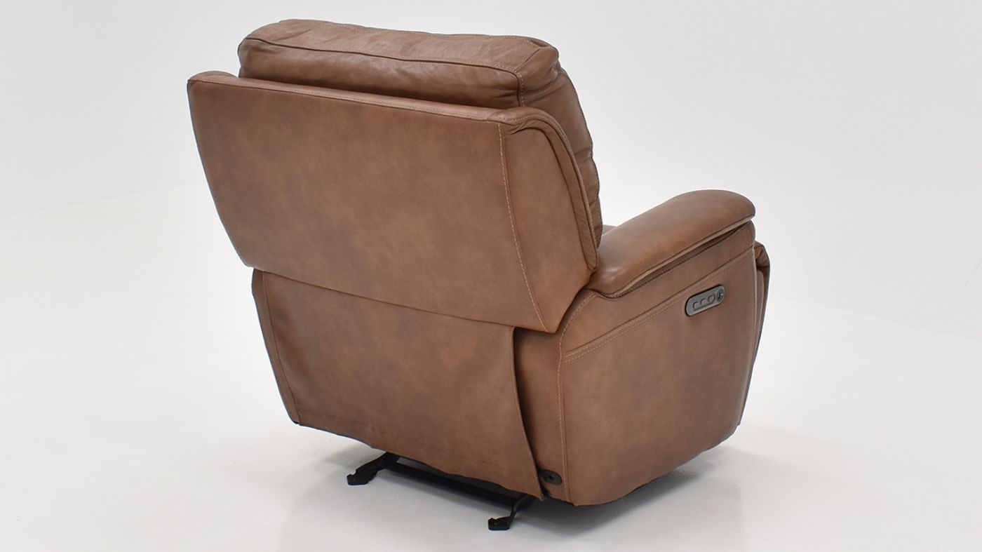 Picture of Burlington POWER Leather Recliner - Brown