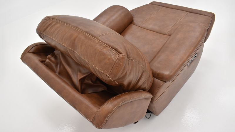 Picture of Burlington POWER Leather Recliner - Brown