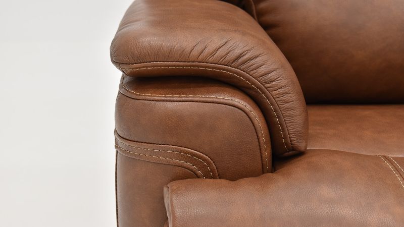 Picture of Burlington POWER Leather Sofa - Brown