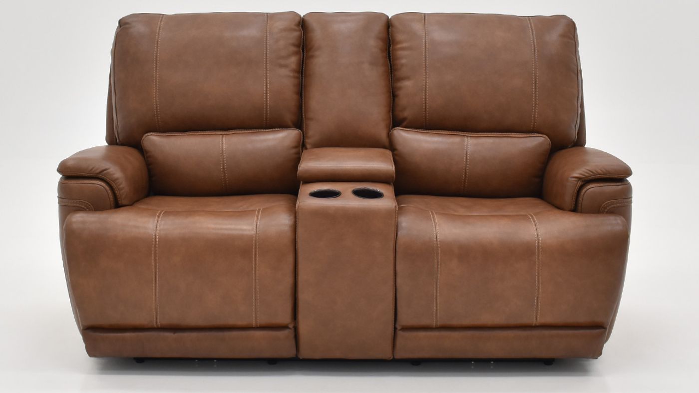 Picture of Burlington POWER Leather Sofa Set - Brown