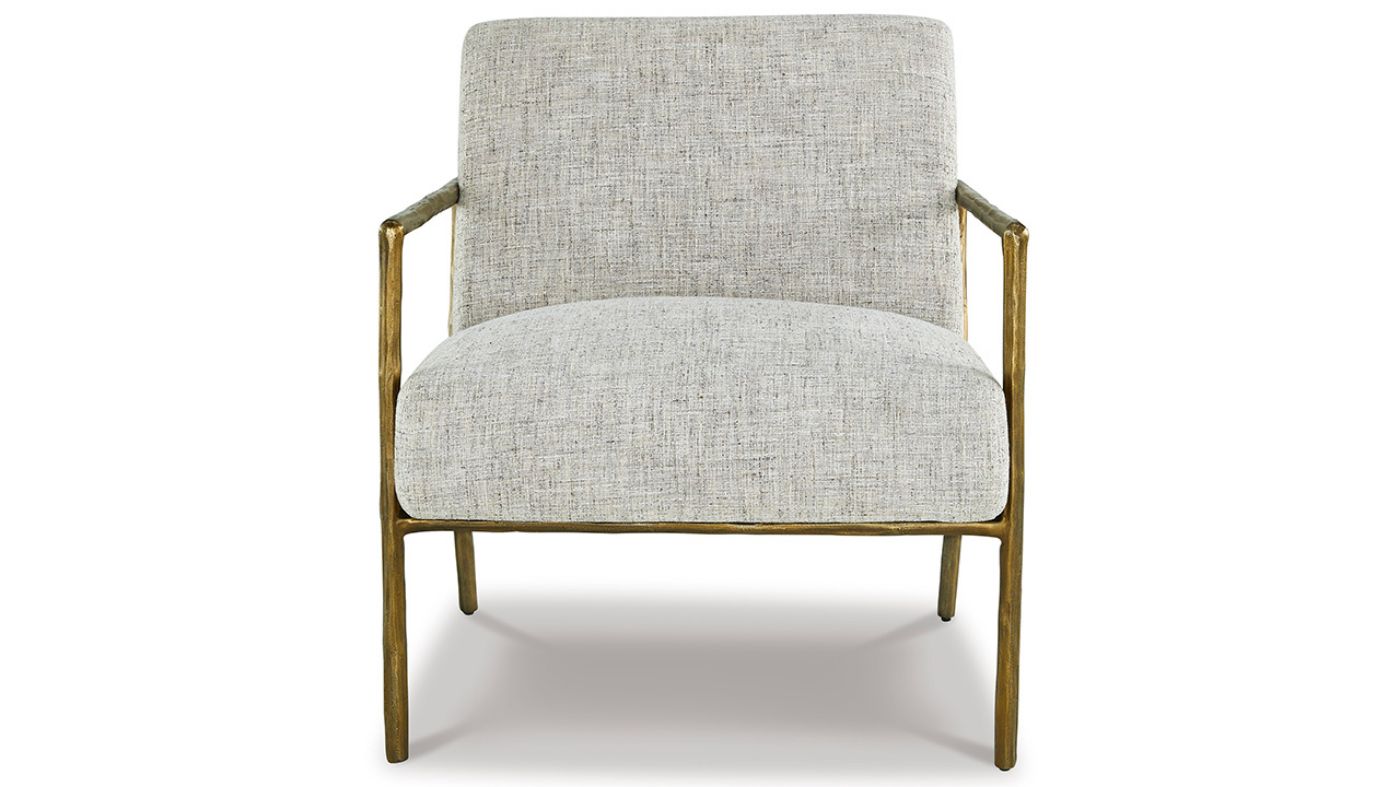 Picture of Ryandale Accent Chair - Brass Frame