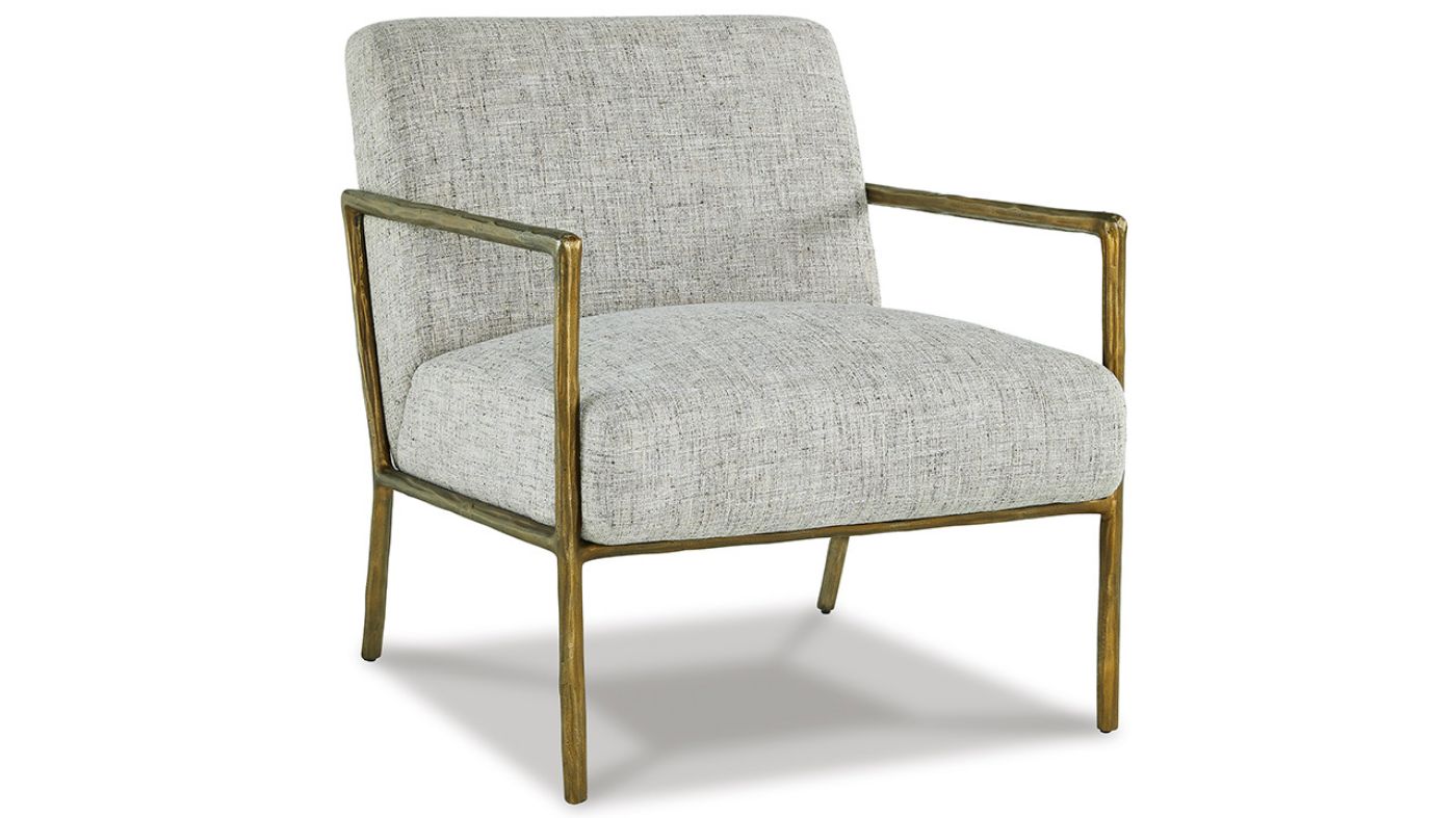 Picture of Ryandale Accent Chair - Brass Frame