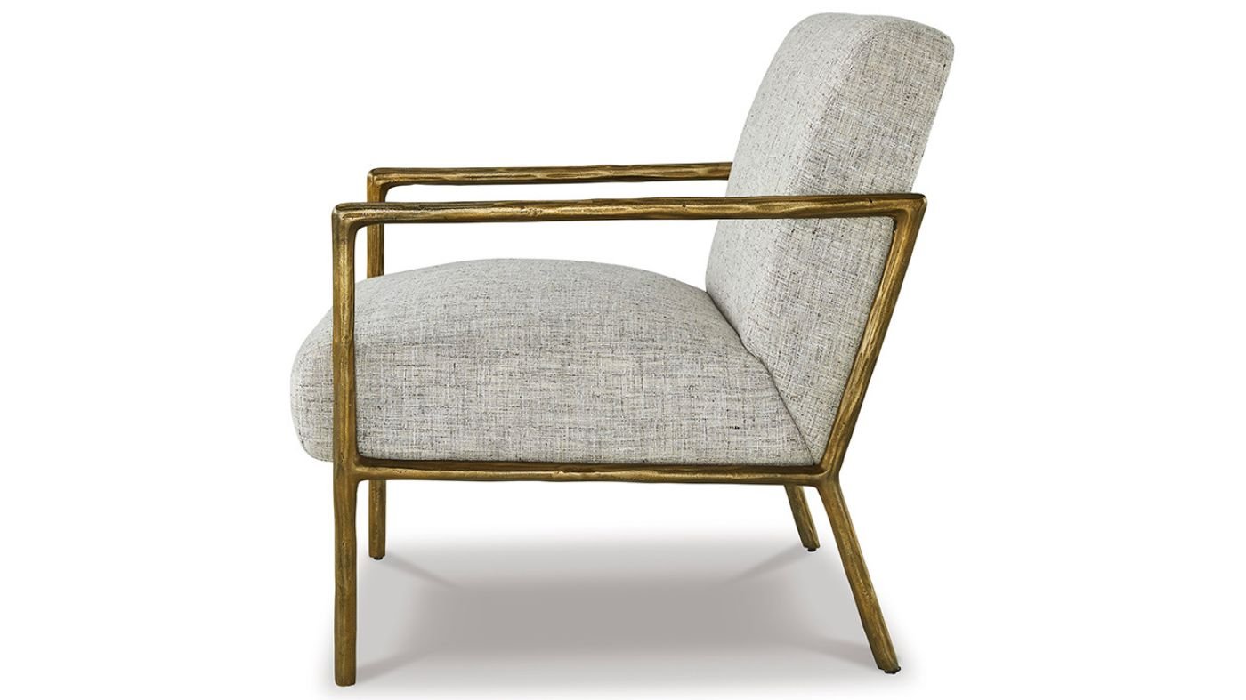 Picture of Ryandale Accent Chair - Brass Frame