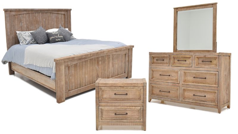 Picture of Carla Queen Panel Bedroom Set - Woodsmoke Gray