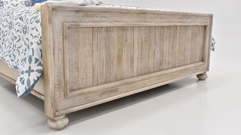 Picture of Granger King Panel Bed - Weathered Brown