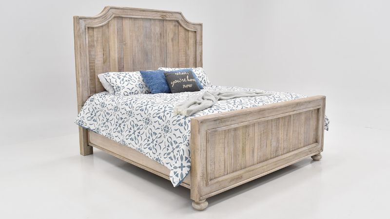 Picture of Granger Queen Panel Bed - Weathered Brown