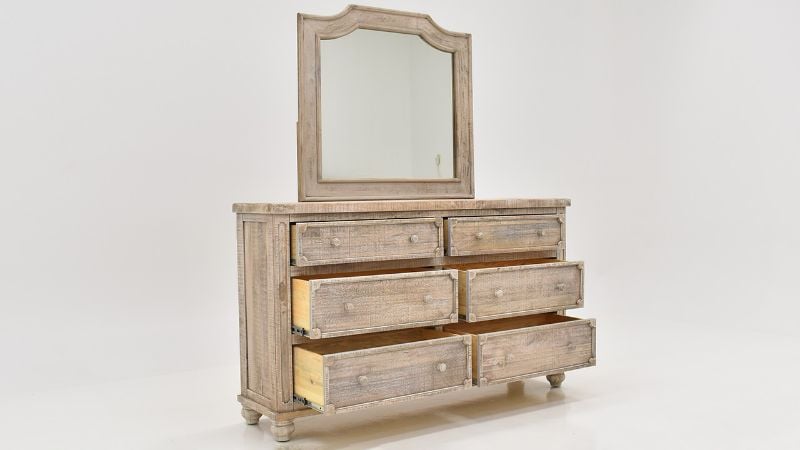 Picture of Granger King Panel Bedroom Set - Weathered Brown