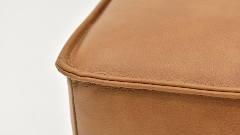 Picture of Newport Leather Ottoman - Camel