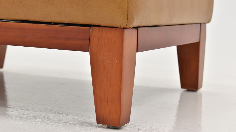 Picture of Newport Leather Ottoman - Camel