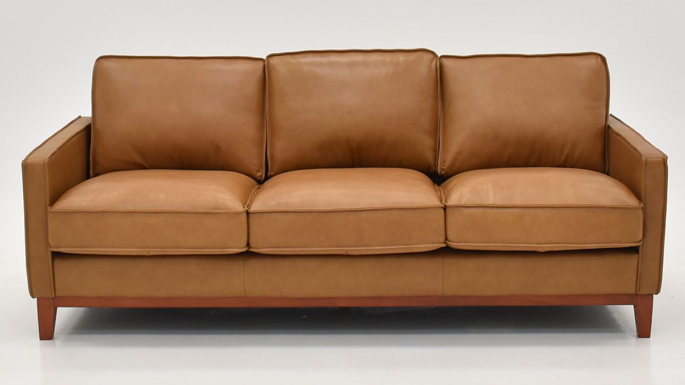 Picture of Newport Leather Sofa - Camel