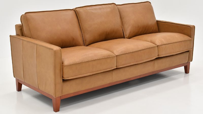 Picture of Newport Leather Sofa - Camel