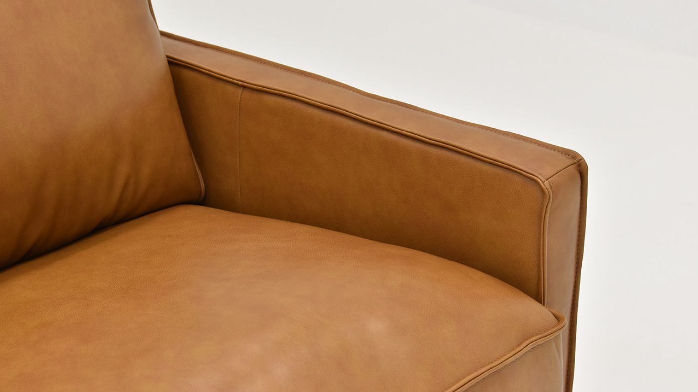 Picture of Newport Leather Sofa - Camel