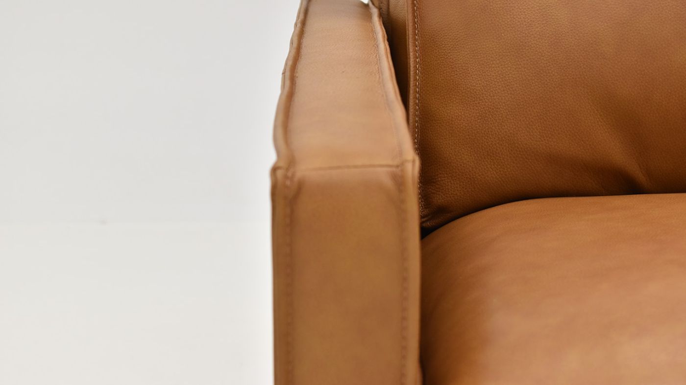 Picture of Newport Leather Sofa - Camel