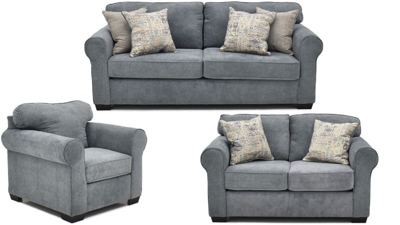 Picture of Slate Sofa Set - Blue