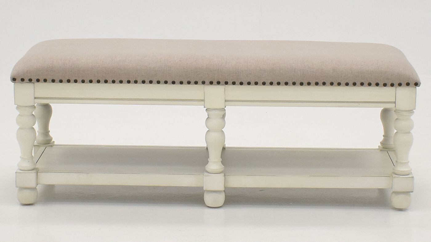 Picture of Southport Bedroom Bench - White