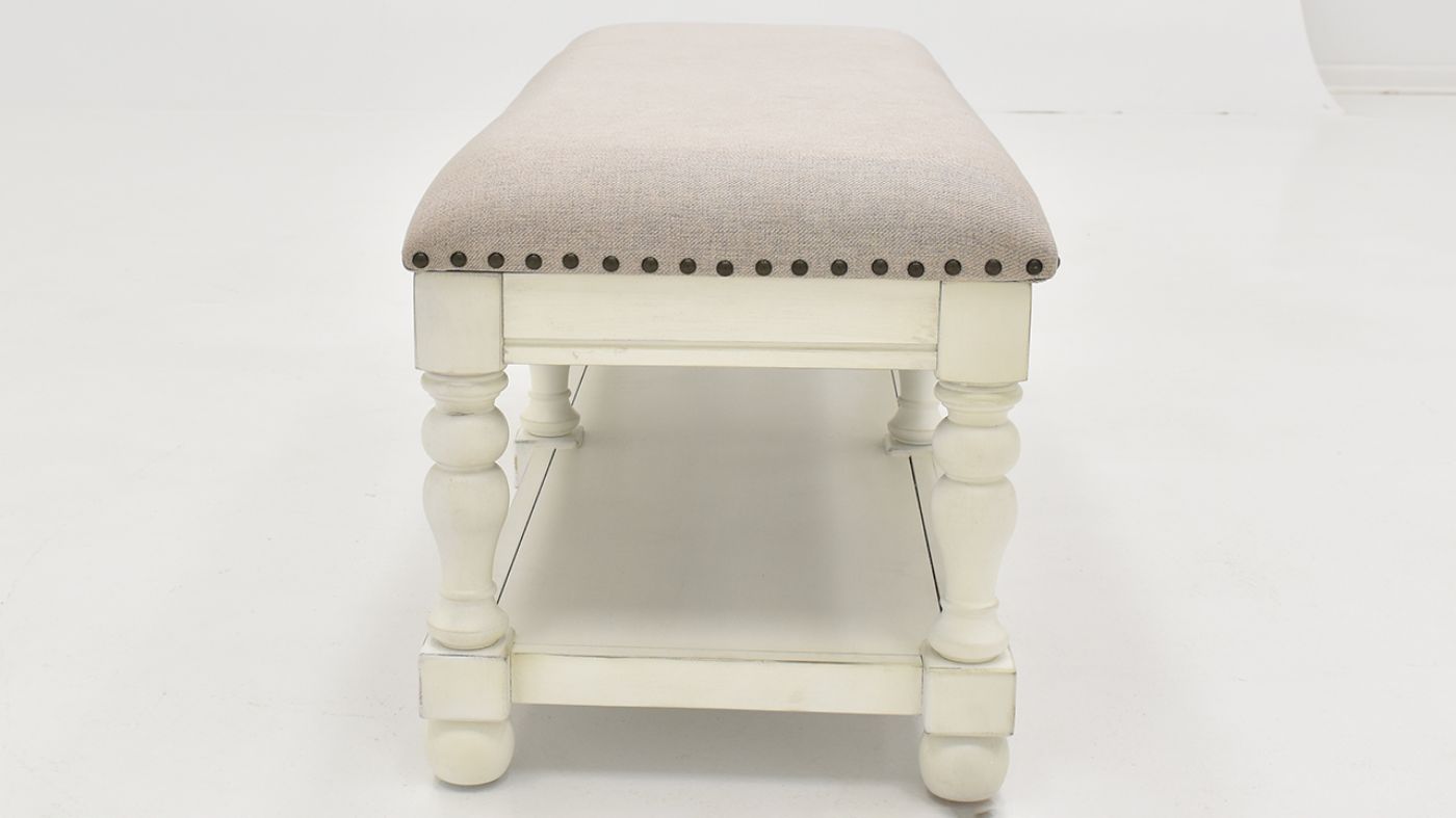 Picture of Southport Bedroom Bench - White