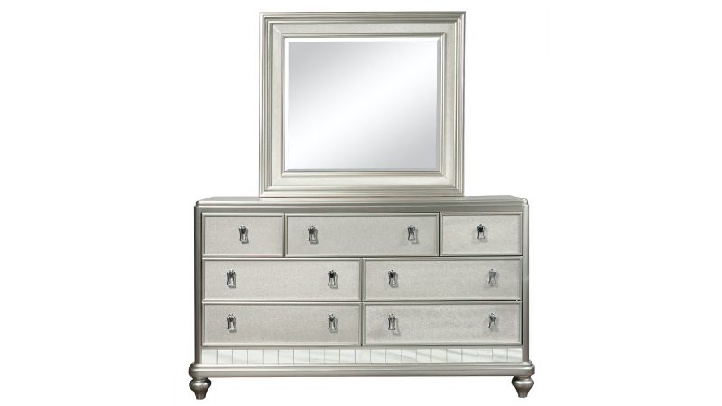 Picture of Diva Dresser with Mirror - Silver