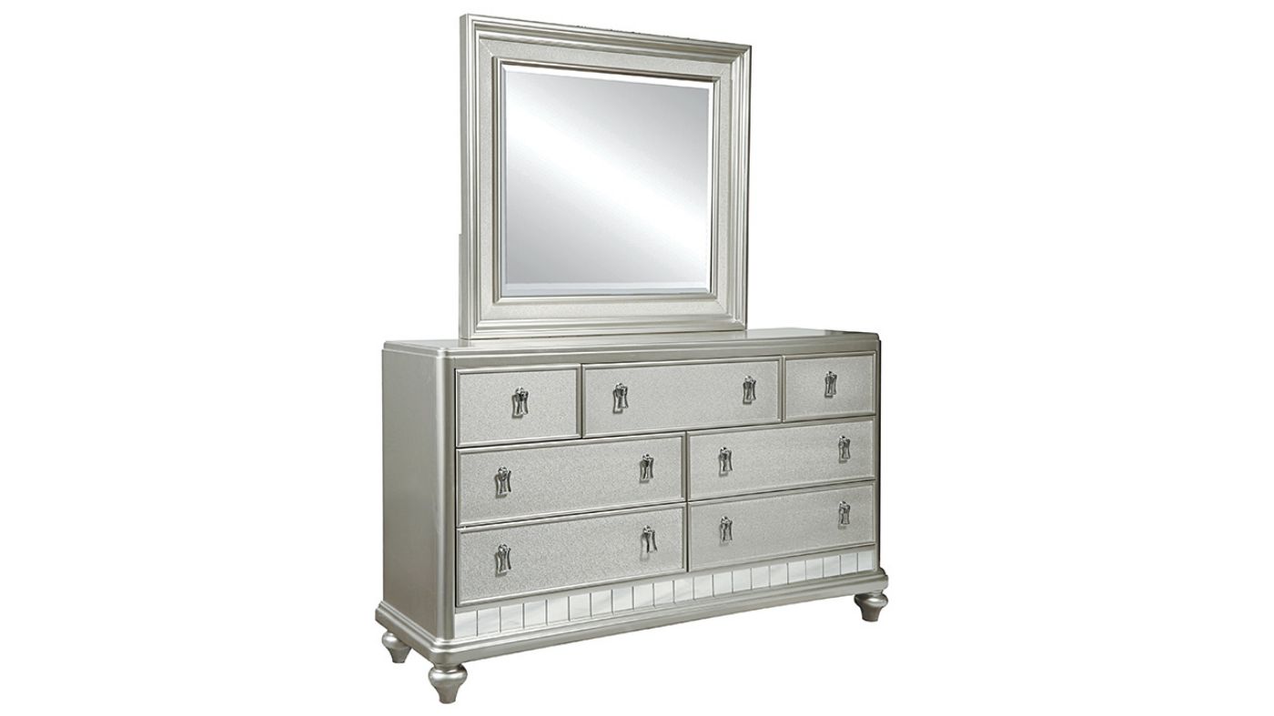 Picture of Diva Dresser with Mirror - Silver