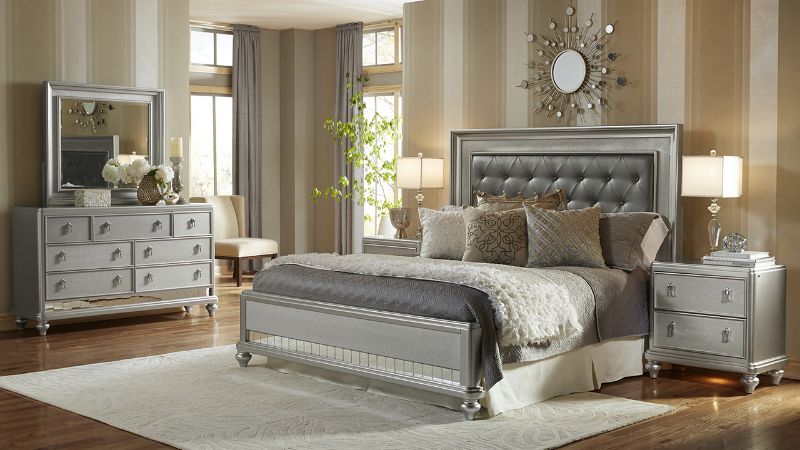 Picture of Diva Queen Bedroom Set - Silver