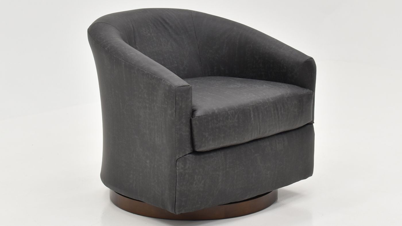 Picture of Ennely Swivel Chair - Pebble Gray