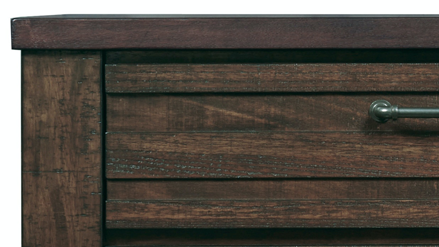 Picture of Ruff Hewn Dresser with Mirror - Brown