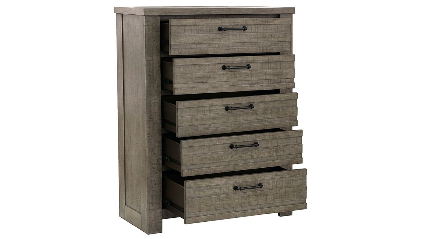 Picture of Ruff Hewn Chest of Drawers - Gray