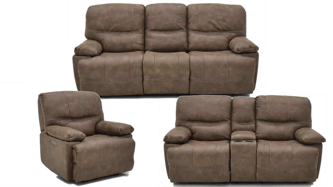 Picture of Cowboy Power Reclining Sofa Set - Brown