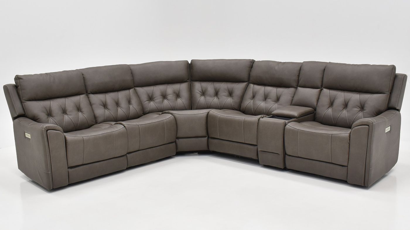 Picture of Anniston Power Sectional - Gray