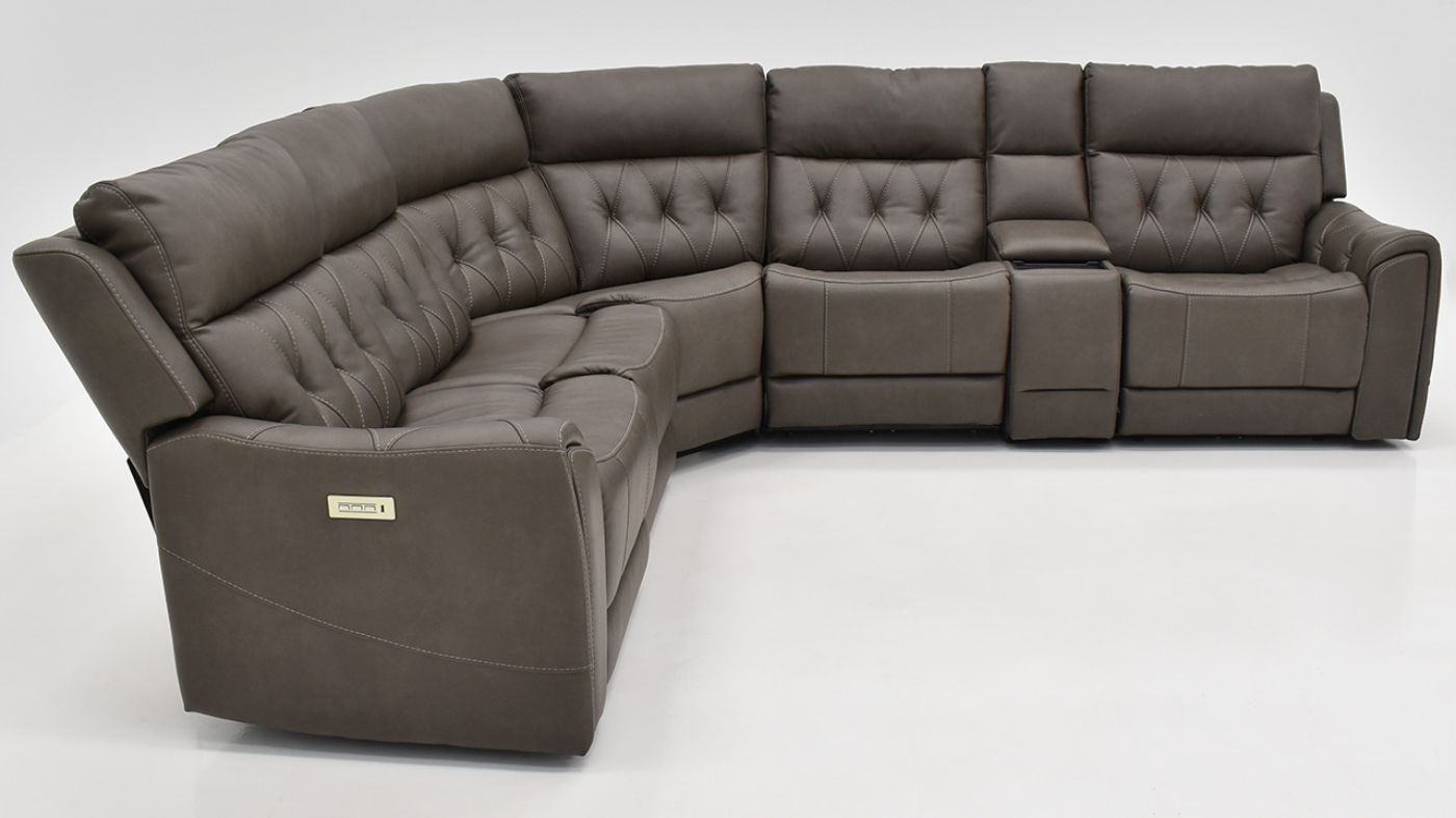 Picture of Anniston Power Sectional - Gray