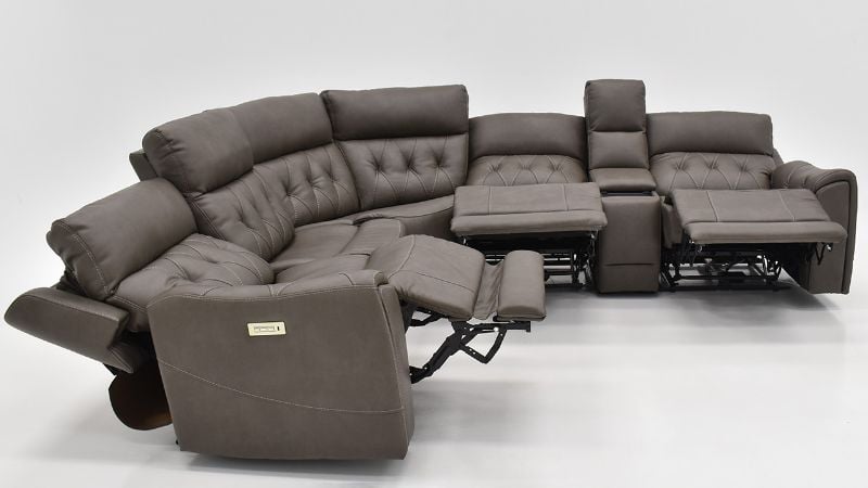 Picture of Anniston Power Sectional - Gray