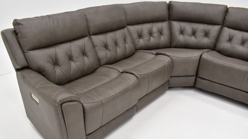 Picture of Anniston Power Sectional - Gray