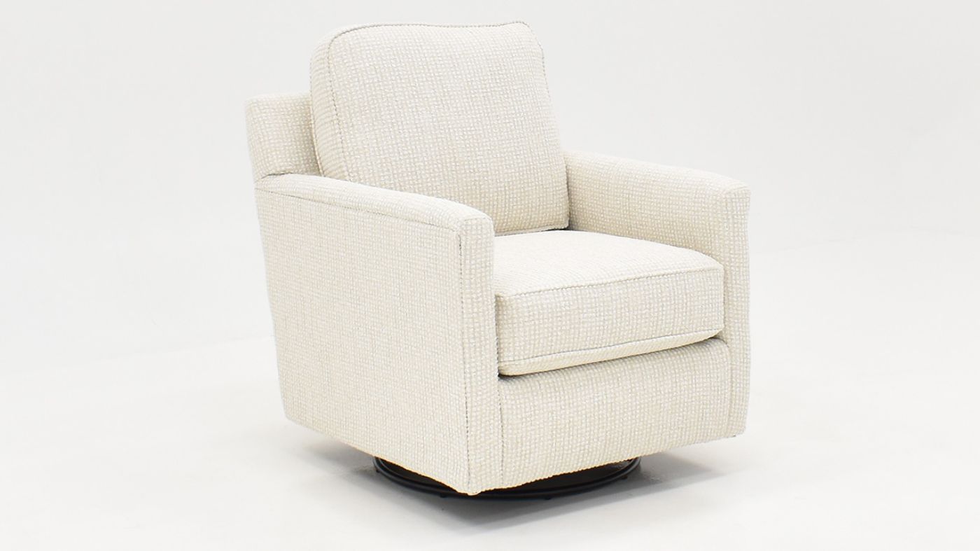 Picture of Hogan Swivel Glider Chair - Off White