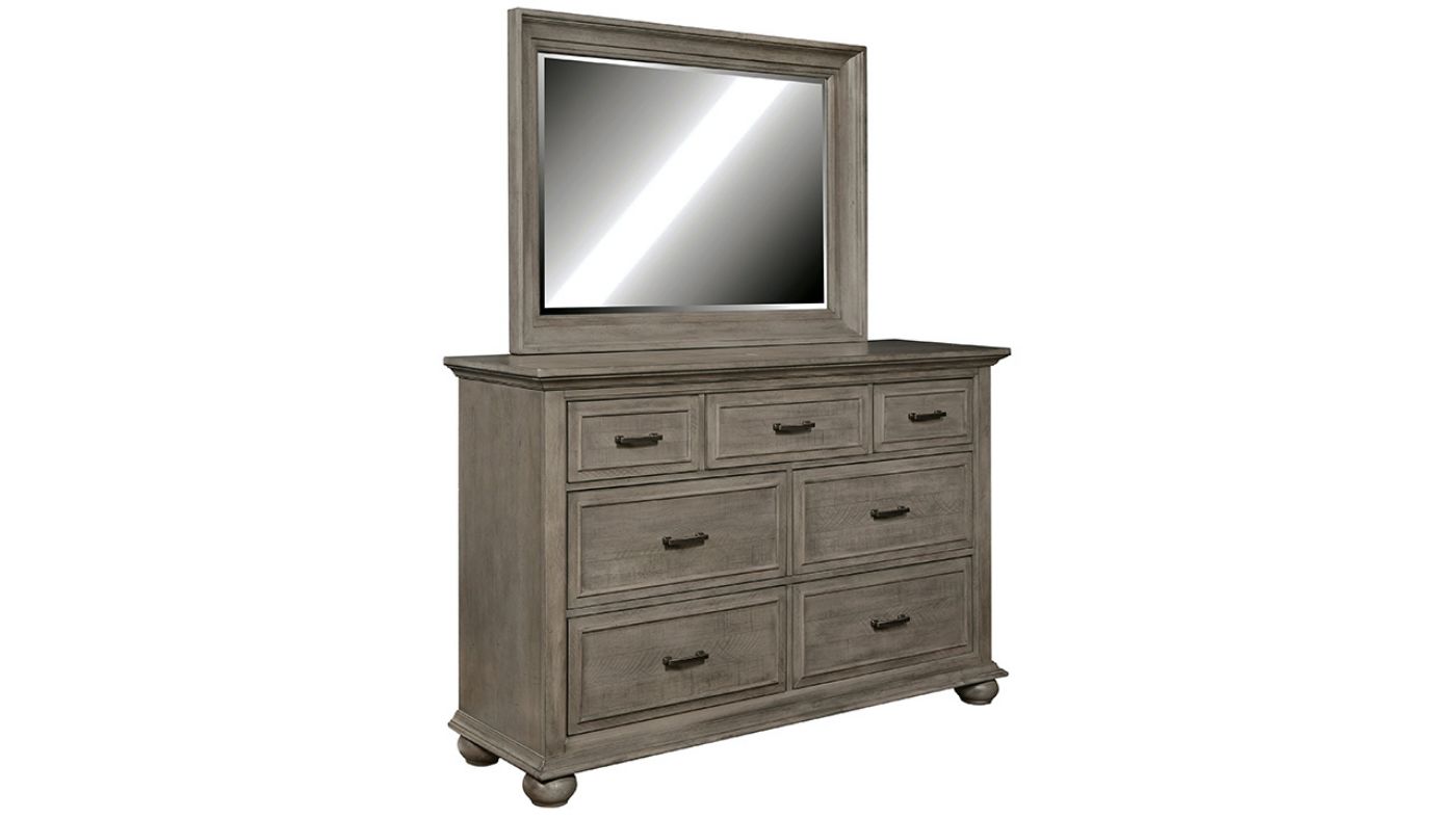 Picture of Chatham Park Dresser with Mirror - Gray