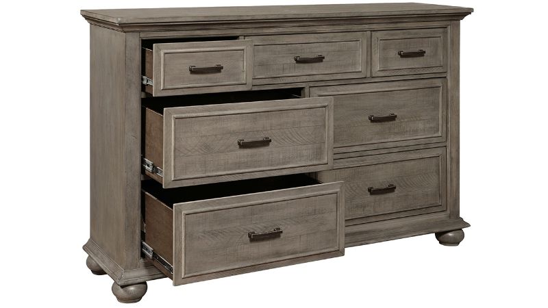 Picture of Chatham Park Dresser with Mirror - Gray