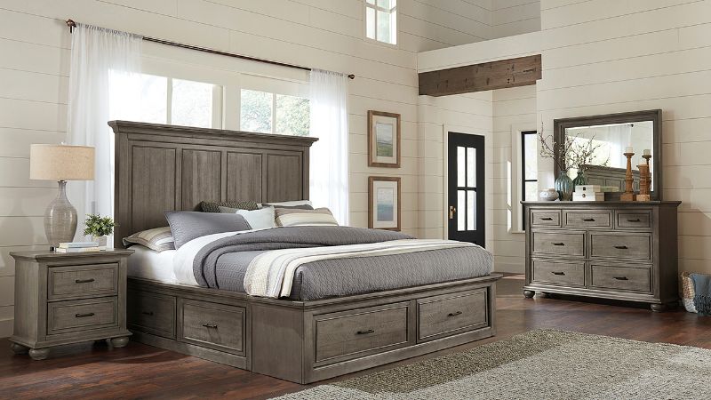 Picture of Chatham Park Queen Storage Bedroom Set - Gray