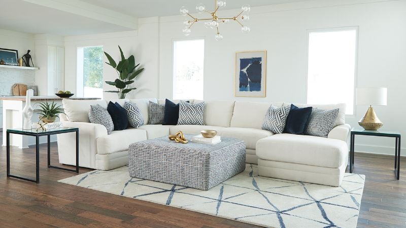 Picture of Polaris Sectional Sofa with Chaise - White
