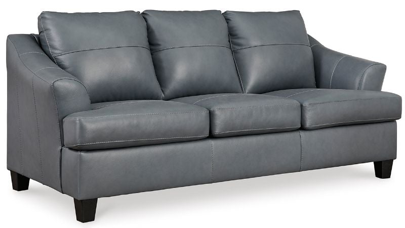 Picture of Genoa Leather Sofa - Gray