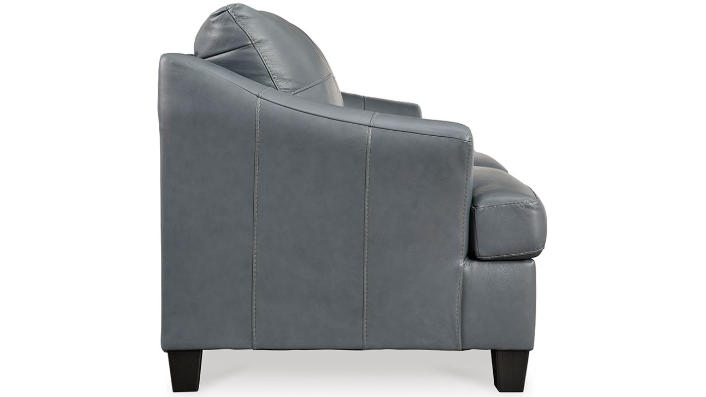 Picture of Genoa Leather Sofa - Gray