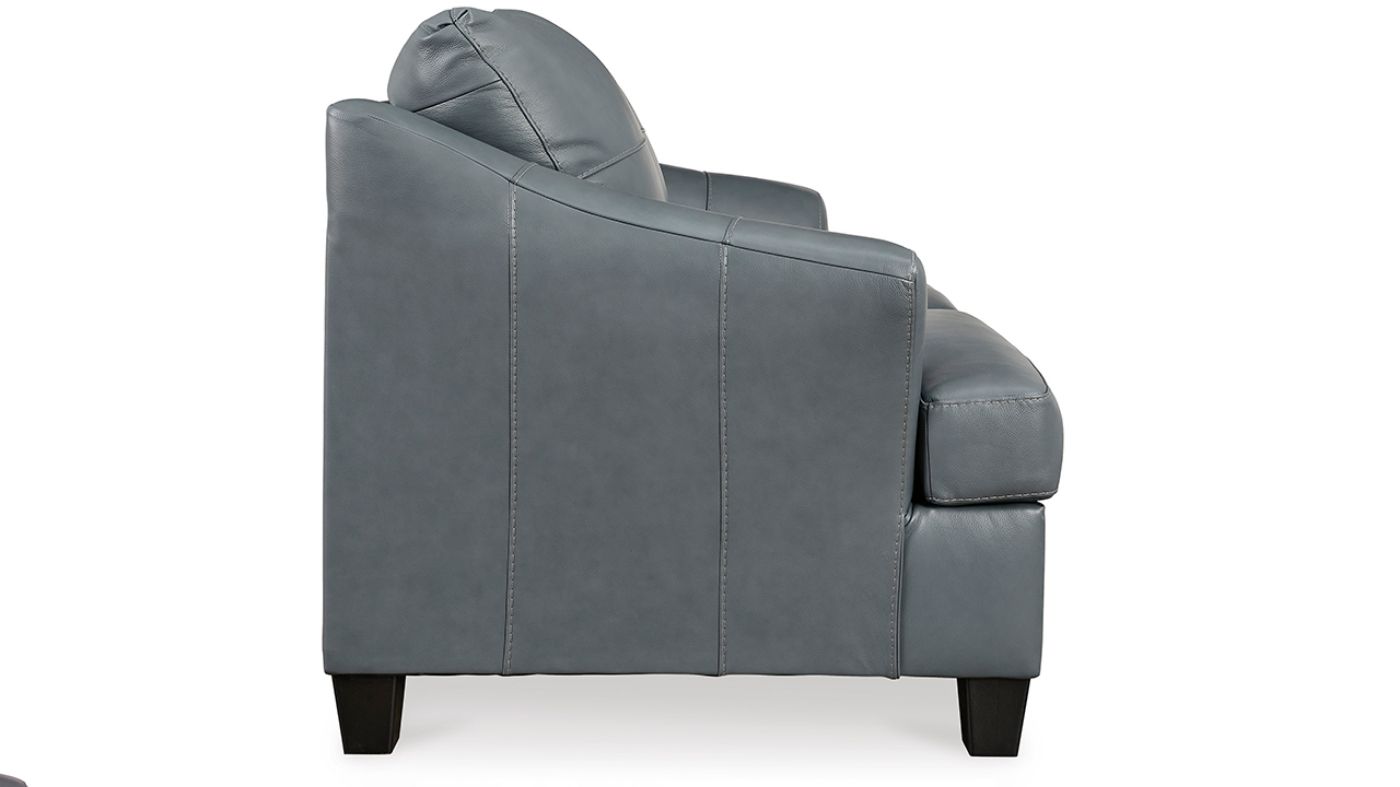 Picture of Genoa Leather Loveseat - Gray