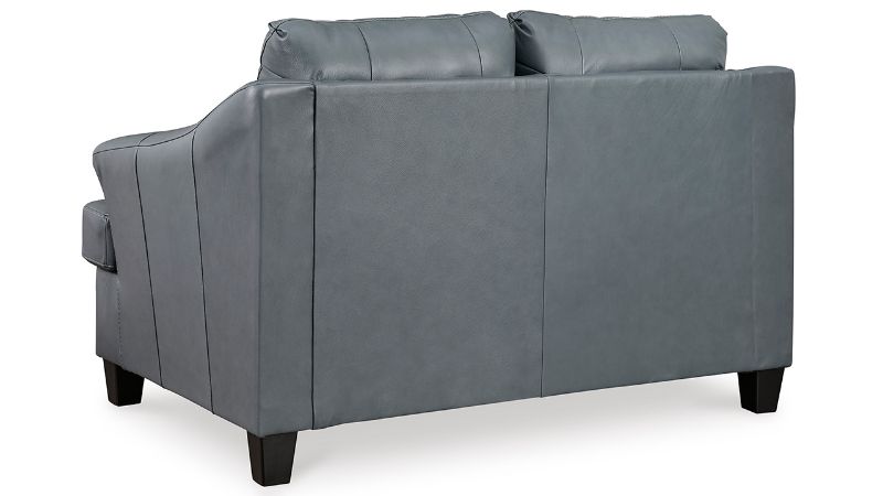 Picture of Genoa Leather Loveseat - Gray