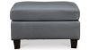 Picture of Genoa Leather Ottoman - Gray