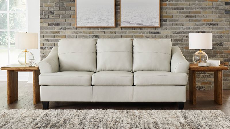 Picture of Genoa Leather Sofa -  Off White