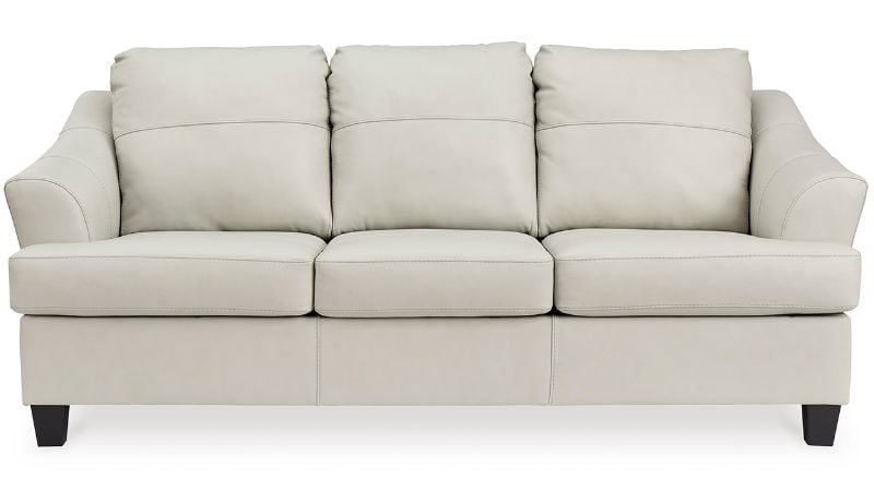 Picture of Genoa Leather Queen Sleeper Sofa - Off White