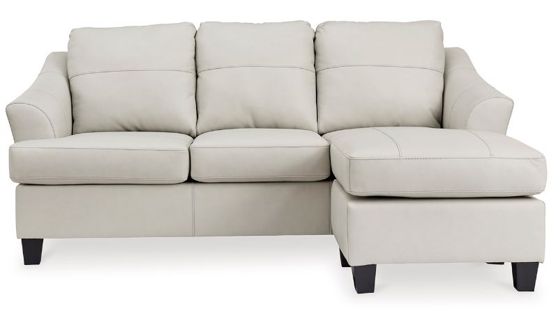 Picture of Genoa Leather Sofa Chaise - Off White