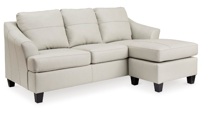 Picture of Genoa Leather Sofa Chaise - Off White