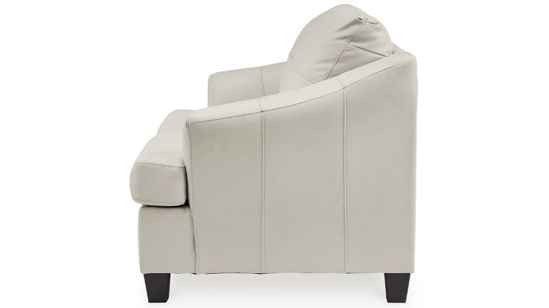 Picture of Genoa Leather Loveseat - Off White