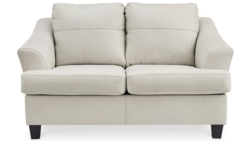 Picture of Genoa Leather Living Room Sofa Set - Off White