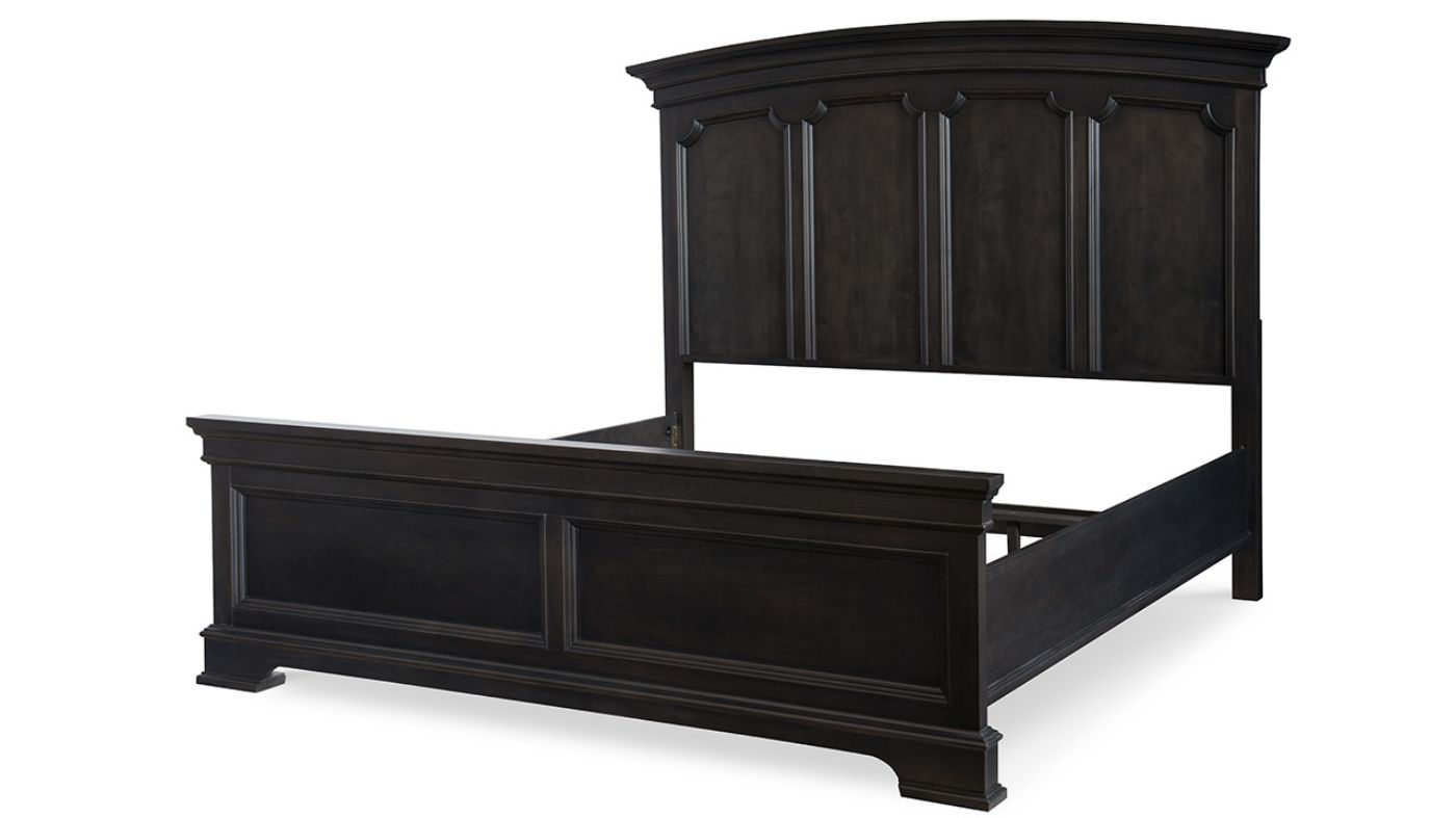 Picture of Townsend King Panel Bed - Dark Brown
